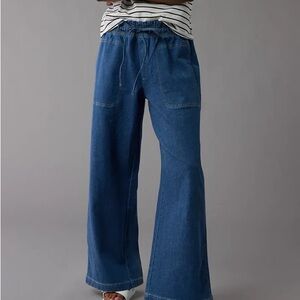 AE Linen blend- pull on pants